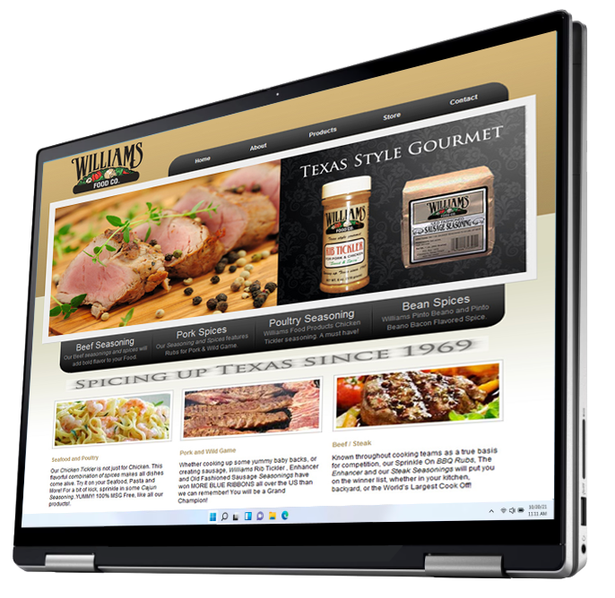williams-food-website-design